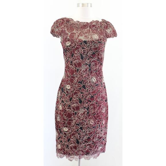 knee length dresses for ladies Kyra Bell Sleeve Lace Dress – Tadashi Shoji Official Online Boutique main image 0